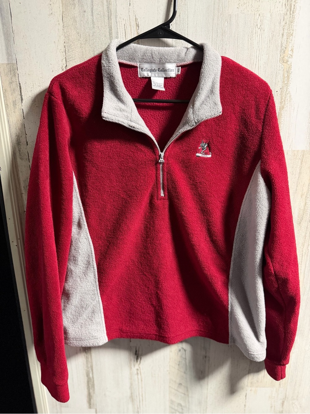 Vintage NC State Wolfpack "Collegiate Collection" 1/4 Zip Colorblock Fleece Pull